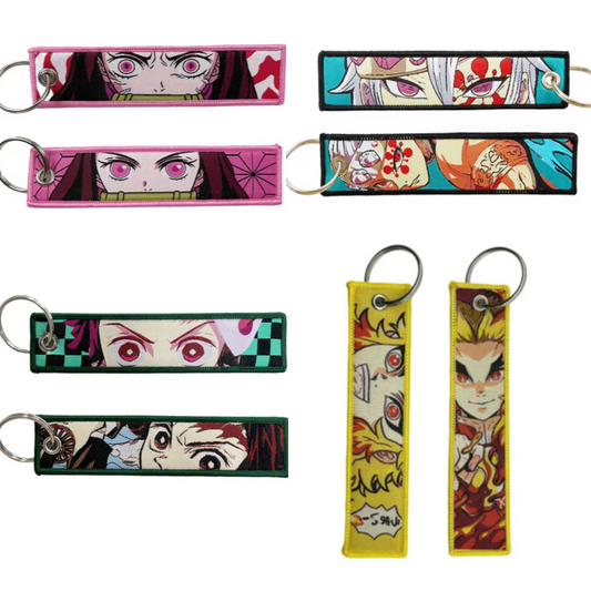 DEMON SLAYER Kimetsu No Yaiba Double Sided Anime Keychains