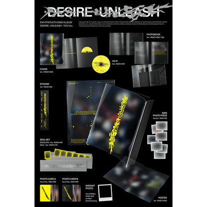 ENHYPEN DESIRE UNLEASH 6th Official Mini Album YOU VERSION
