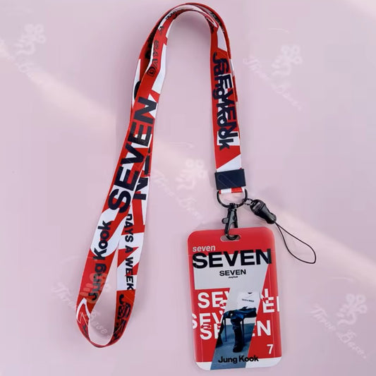 BTS JUNGKOOK seven LANYARD ID HOLDER SETS