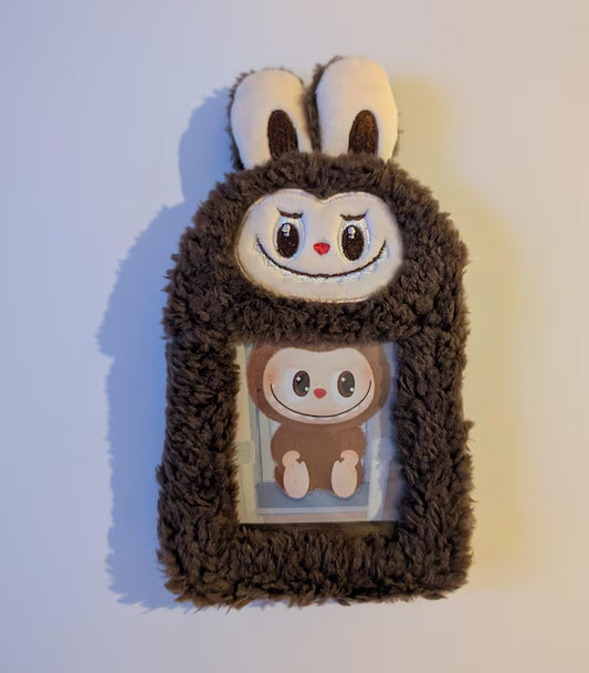 LABUBU Plush Photocard Holder Keychain