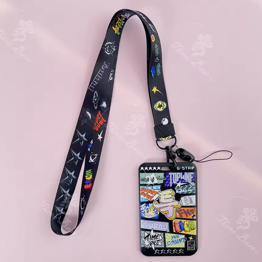 STRAY KIDS FIVE STAR LANYARD ID HOLDER SET