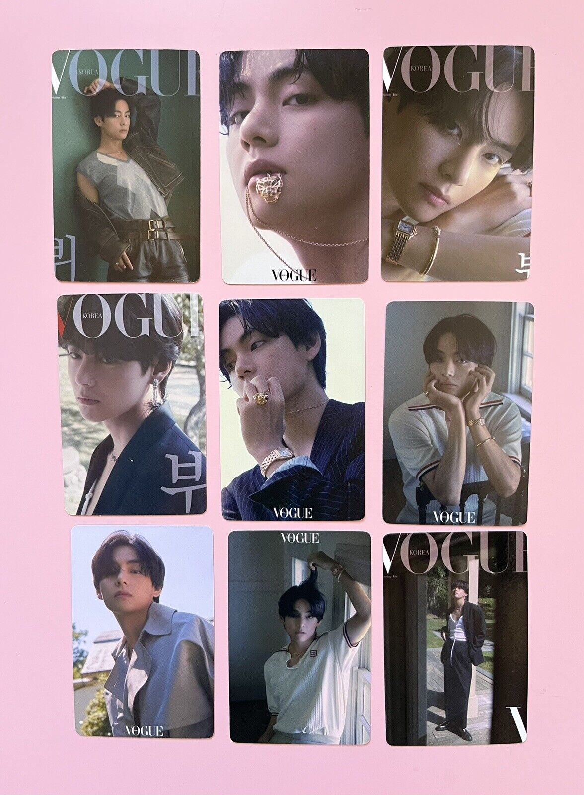 SOLO BTS V Taehyung Vogue Korea 55 PCS Photocard box