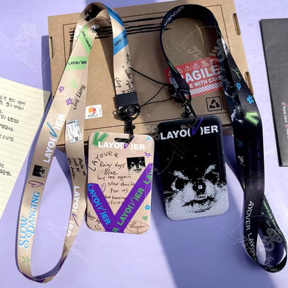 BTS Taehyung V Layover LANYARD ID HOLDER SETS